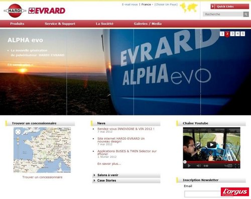 Hardi-Evrard repense son site internet