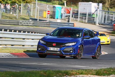 Honda Civic Type R 2018 Nürburgring action avant droite
