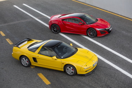 nouvelle honda nsx de 1990 et 2016
