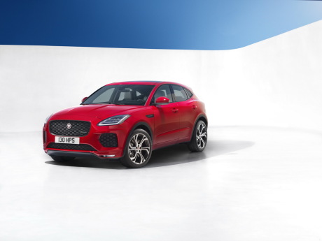 Jaguar E-Pace vue avant rouge