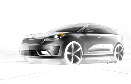 Kia Niro sketch design vue avant
