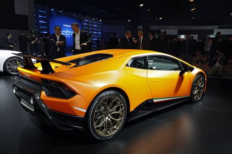 3/4 arriere lamborghini huracan performante orange