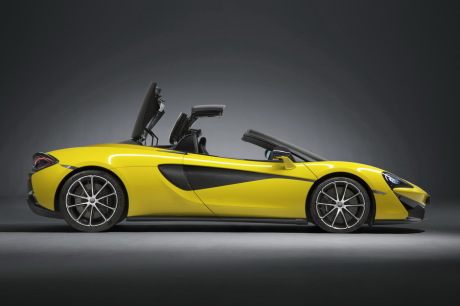 McLaren 570S Spider jaune profil