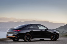 New Mercedes CLA 2019 Edition 1 black and orange rear view