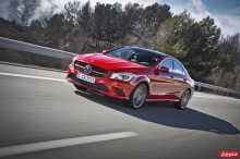 Mercedes CLA 1 (2013) rear view red wheels