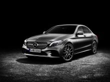 mercedes classe c 2018 restylé grise 2018 vue avant