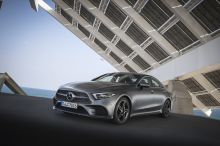 Mercedes CLS (2018) rear view gray 400d