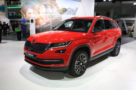 skoda kodiaq au mondial de l'auto 2016