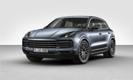 Porsche Cayenne 3 2017 vue avant bleu
