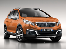 Peugeot 2008 restylée vue avant