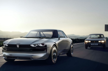 Peugeot e-Legend Concept Car and Peugeot 504 Coupe