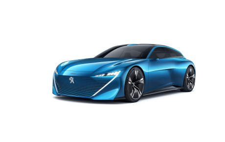 Peugeot Instinct Concept car vue avant couleur bleue
