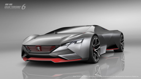 Peugeot Vision Gran Turismo (2015) vue avant grise