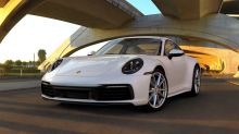 new Porsche 911 992 2019 white front view