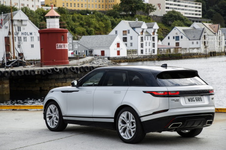 3/4 arrière du range rover velar diesel D300