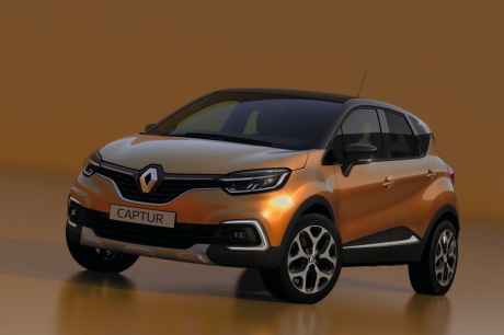 Renault Captur facelift vue avant couleur jaune