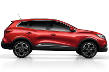 Renault Kadjar 2018 vue de profil rouge