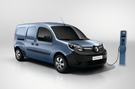 Renault Kangoo ZE vue avant bleu