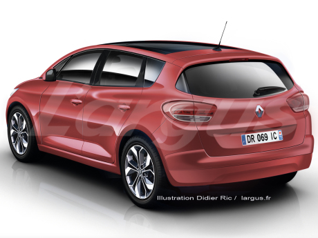 Renault Scénic 4 vue arrière