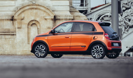 Renault Twingo GT 2017 orange profil gauche