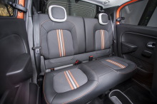 Renault Twingo GT 2017 vue de la banquette arrière