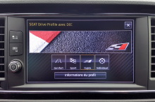 Seat Leon Cupra 300 2017 mode de conduite sur ecran