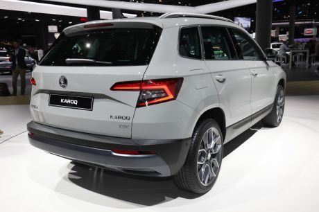 Vue arrière Skoda Karoq salon de Francfort 2017