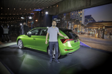 Skoda Scala green rear view didier ric largus.fr