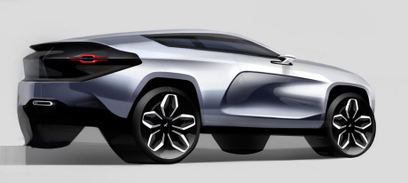 3/4 arrière SUV Alpine