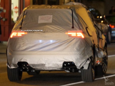 vue arrière Volkswagen Tiguan Spyshot bacjé