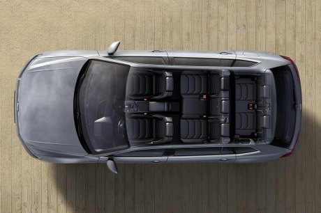 Volkswagen Tiguan Allspace vue de dessus couleur grise