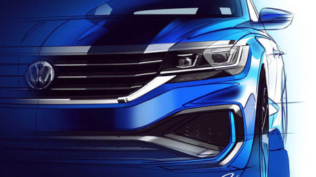 New front view of the Volkswagen Passat 2019 NMS