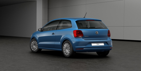 Volkswagen Polo Edition 2017 bleu arrière gauche
