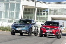 Citroën C5 Aircross and Peugeot 3008 face to face