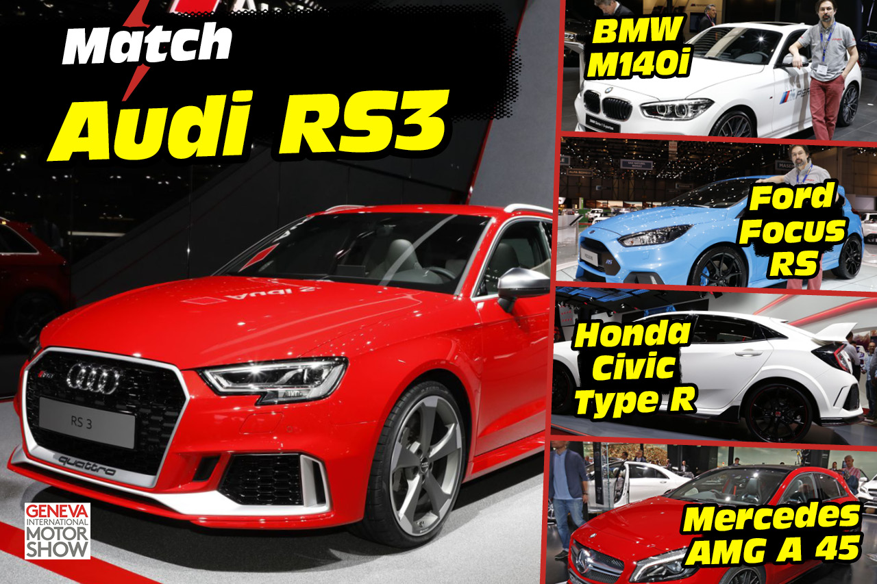 L'Audi RS3 (2017) face à ses rivales