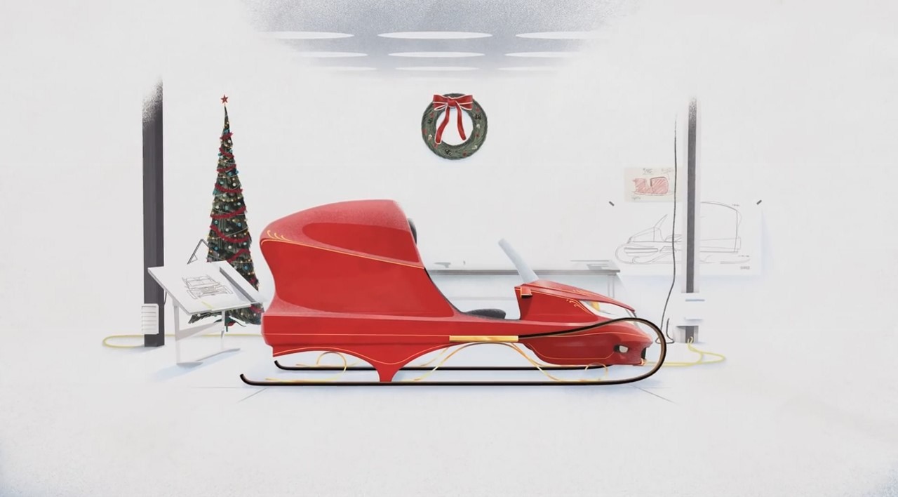 Vidéo : Honda offre un traineau super high-tech au Père Noël