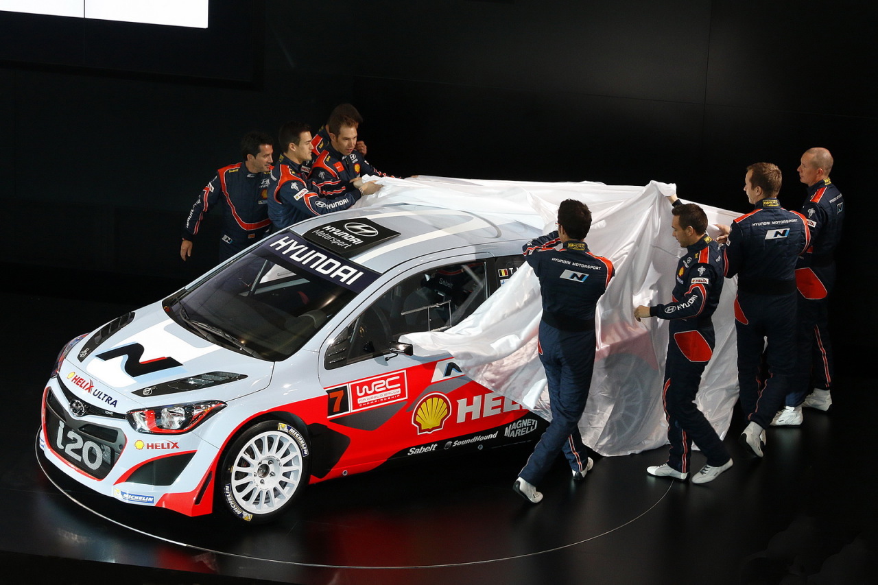 Rallye : Hyundai dévoile la i20 WRC et ses pilotes pour 2014