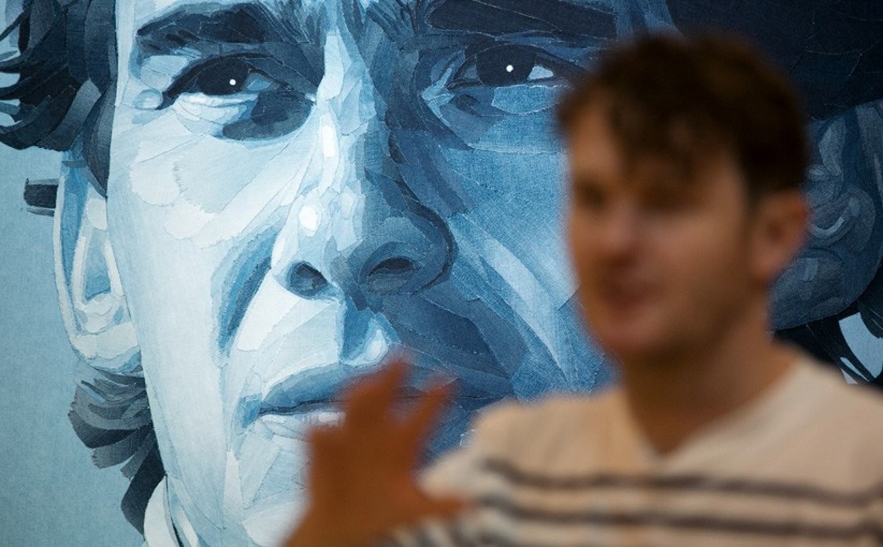 Insolite : un portrait d'Ayrton Senna réalisé en jean