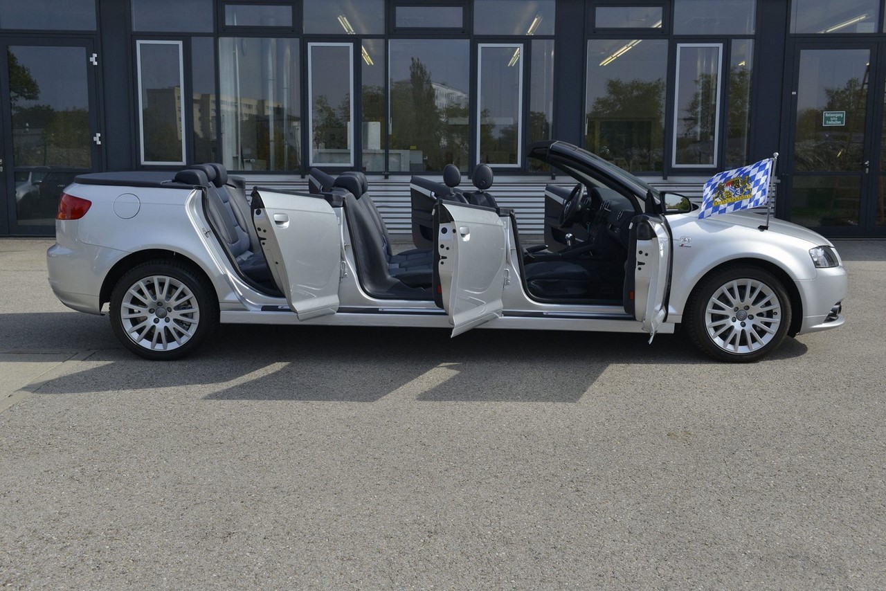 Insolite : l'Audi A3 Cabriolet à six portes et huit places