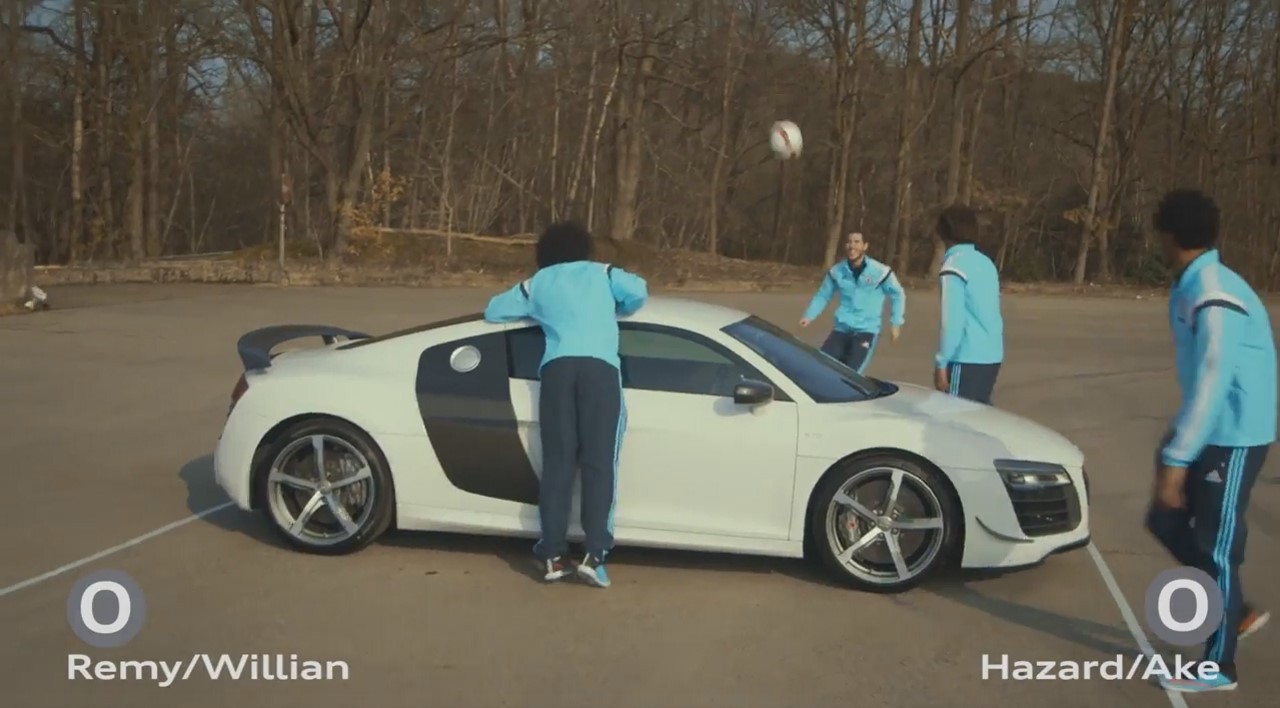 Vidéo : les stars de Chelsea se défient à l'Audi Challenge