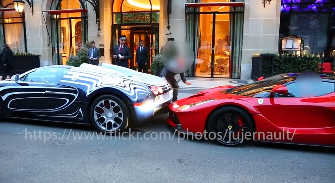 Bugatti Veyron L'or Blanc vs Ferrari LaFerrari : l'accrochage