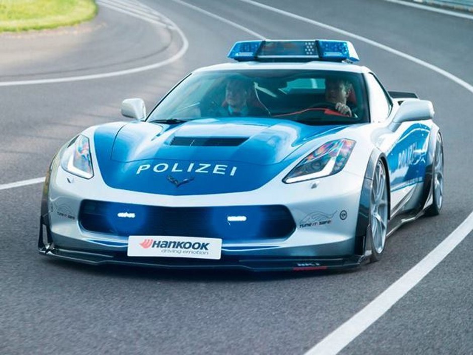 Insolite : une Corvette aux couleurs de la police allemande