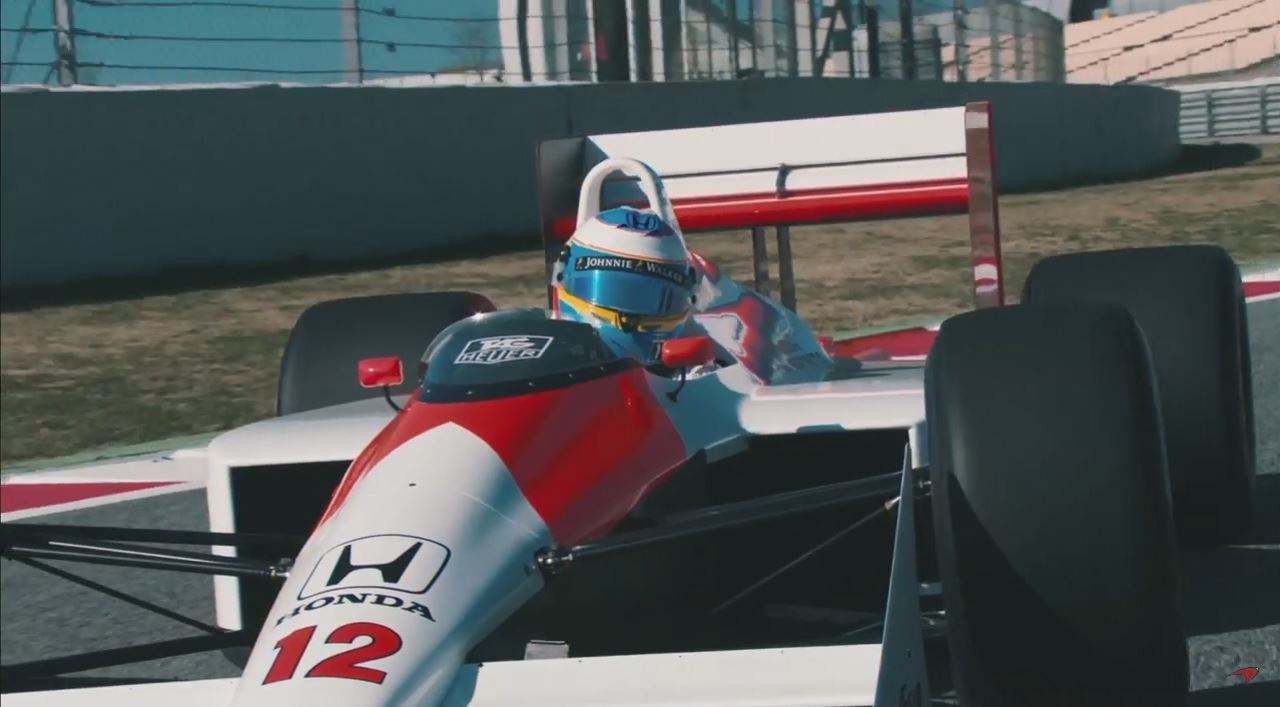 Video : Fernando Alonso au volant de la McLaren d'Ayrton Senna