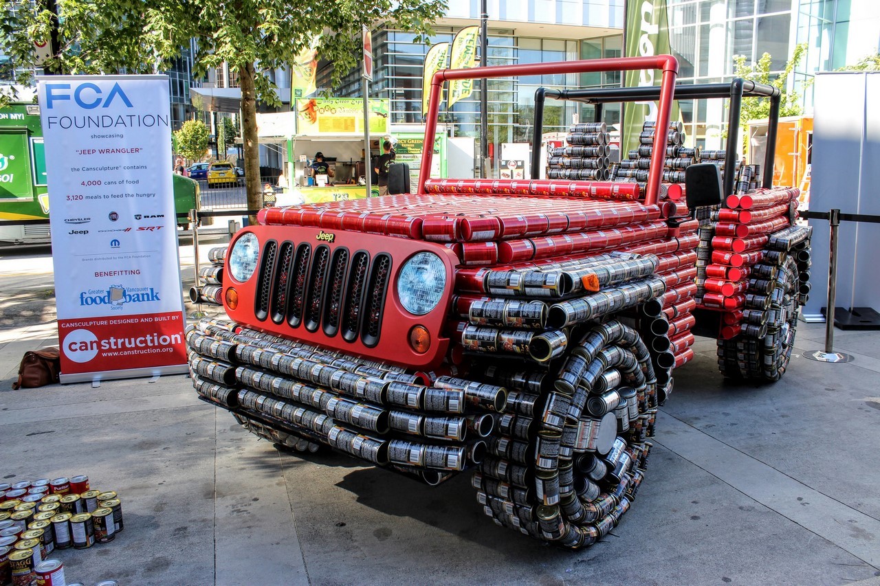 Insolite : une Jeep Wrangler faite de boîtes de conserve
