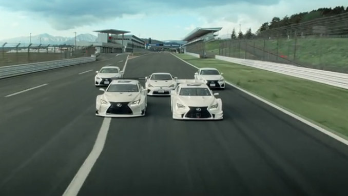 Une chorégraphie de drift pour la gamme gamme F de Lexus