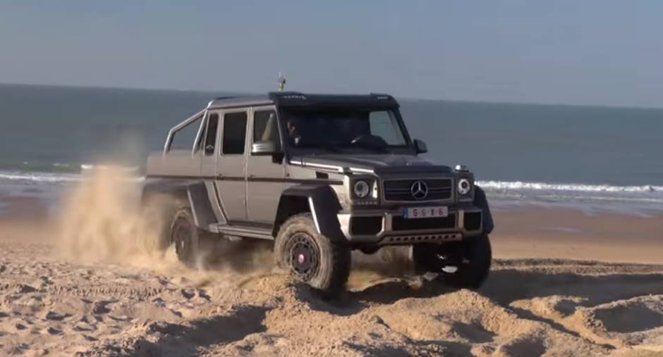 Vidéo : le Mercedes-AMG G 63 6x6 s'éclate sur la plage