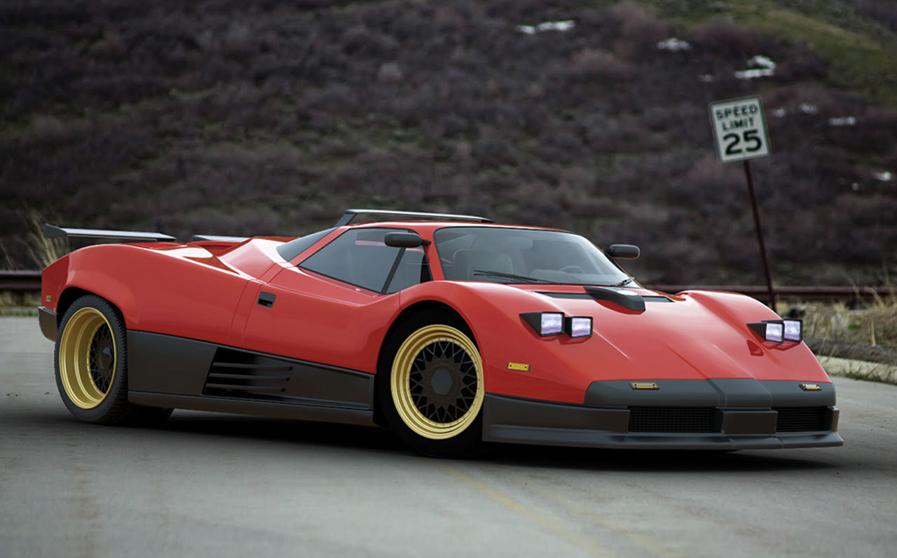 Insolite : la Pagani Zonda façon années 80