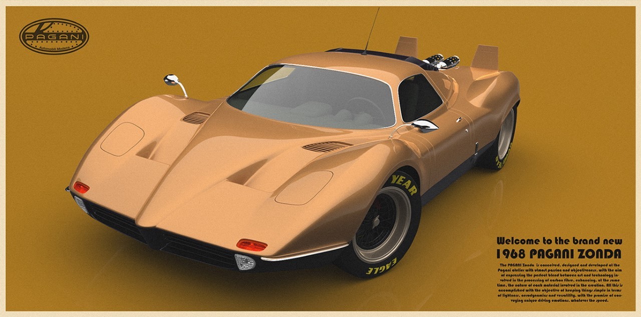 Après les années 80, voici la Pagani Zonda des années 60 !