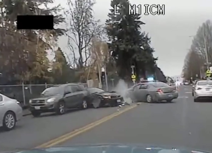 Vidéo : une course poursuite façon auto-tamponneuse
