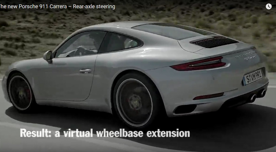 Vidéo : les roues arrière directrices de Porsche en action